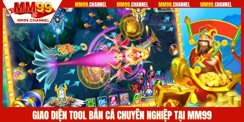 Giao diện tool bắn cá chuyên nghiệp tại MM99